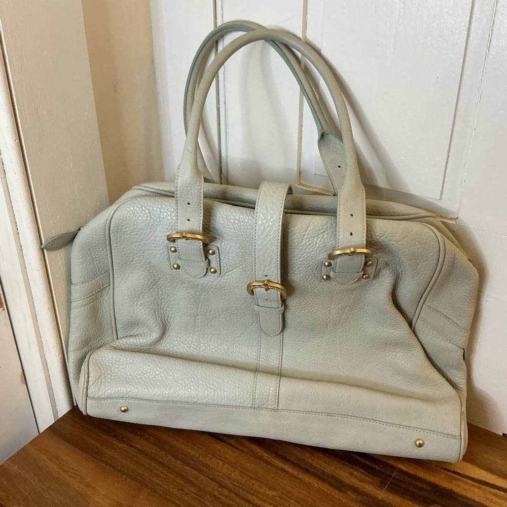 Dooney & Bourke Pale Blue Leather Satchel